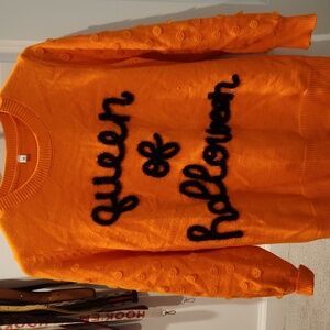 Queen of Halloween medium sweater note *** QOS style